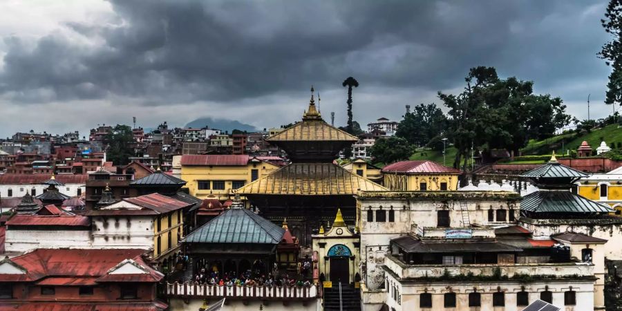 Ausblick auf die nepalesische Hauptstadt Kathmandu.