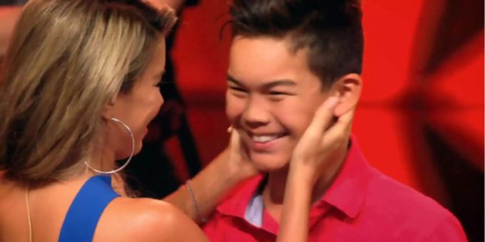 Sylvie Meis umarmt Ricky nach seinem Stück. Sylvie Meis umarmt Ricky nach seinem Stück.