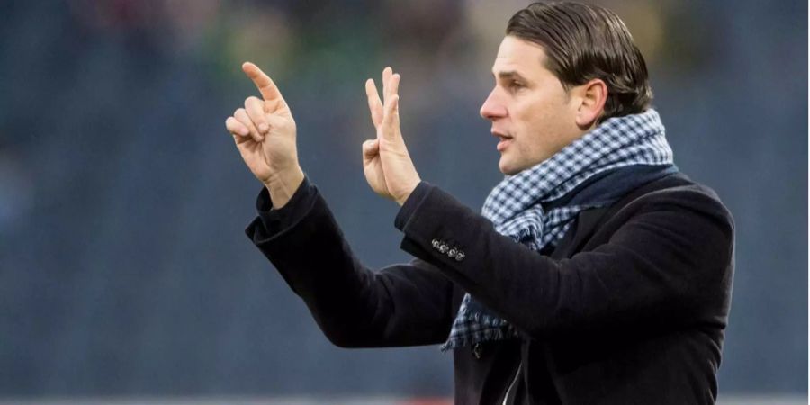 Gerardo Seoane als Trainer beim FC Luzern.