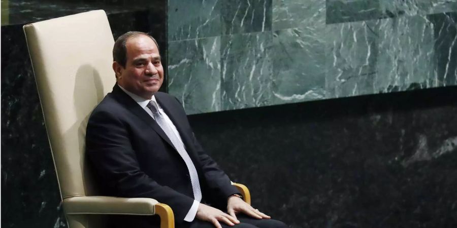 Ägyptens Präsident Abdel Fattah al-Sisi bei der UN-Generalsversammlung in New York.