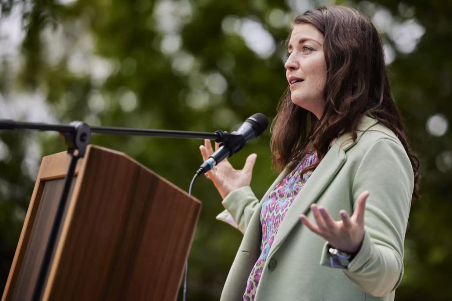 Auch mit dabei am Event in Lausanne war Grünen-Nationalrätin Léonore Porchet.