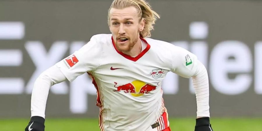 Der Schwede Emil Forsberg spielt in der Bundesliga für RB Leipzig. Foto: Jan Woitas/dpa-Zentralbild/dpa