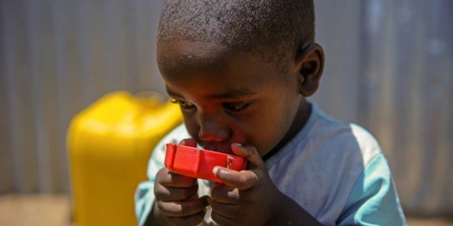 Junge in einem Flüchtlingscamp in Somalia