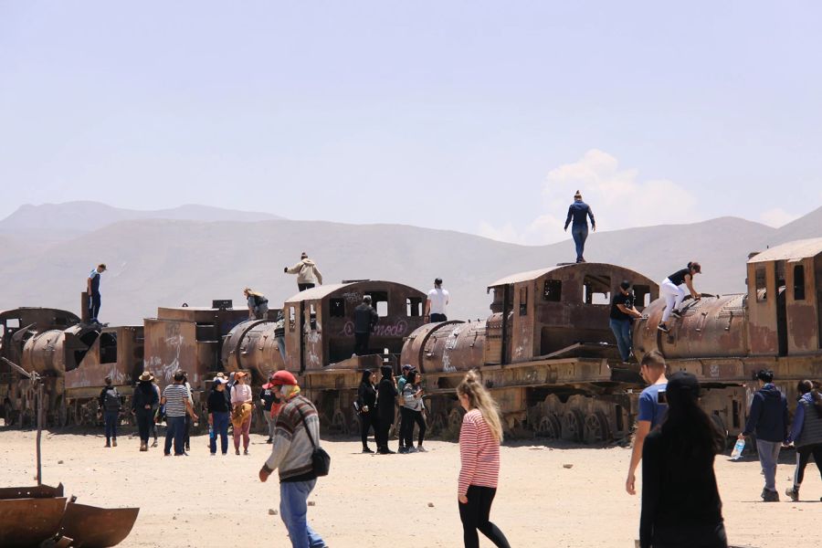 Eisenbahnfriedhof Stadtrand Uyuni