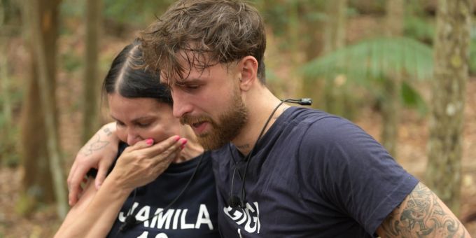 Dschungelcamp: Djamila kämpft vor der Schatzsuche mit den Tränen. Dschungelcamp