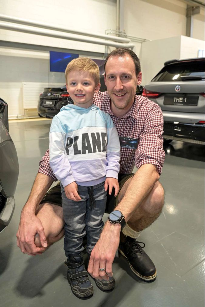 Matthias Stucki mit Sohn Livio.