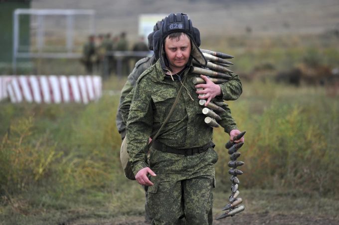 Militär-Ausbildung in Russland während des Ukraine-Kriegs. (Archivbild) Ukraine Krieg