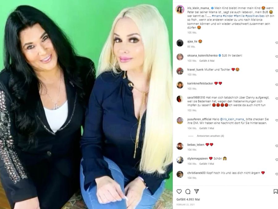 Daniela Katzenberger muss jetzt für Mami Iris da sein.