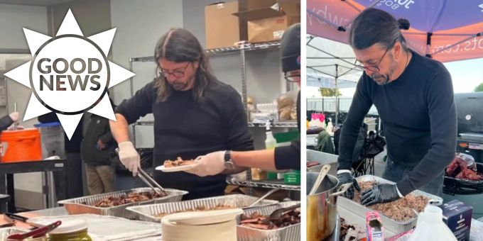 Good News - «Foo Fighters»-Sänger grilliert für Obdachlose