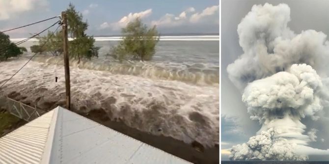 Tsunami Tonga Untersee-Vulkan