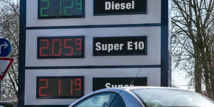 Tankstelle in Essen am 8. März