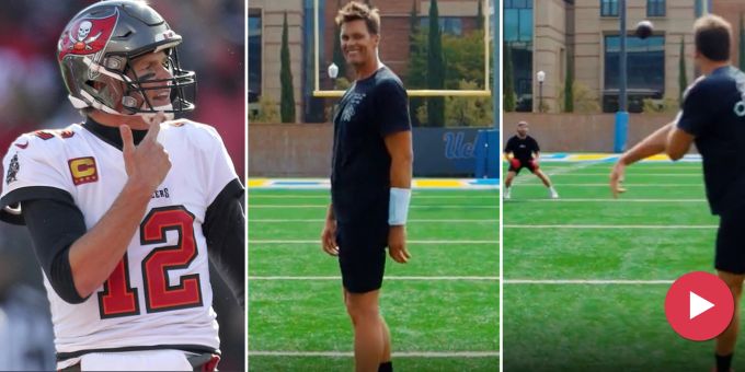Fans jubeln - Hier wirft Brady erste Bälle nach Rücktritt vom Rücktritt