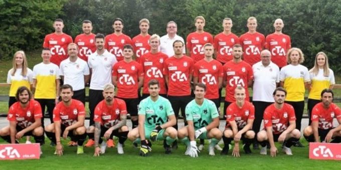 Die 1. Mannschaft des FC Münsingen der Saison 2021/22. FC Münsingen Mannschaft