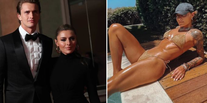 Business und Pool - So verbringt Thomalla Zeit auf Reisen mit Zverev