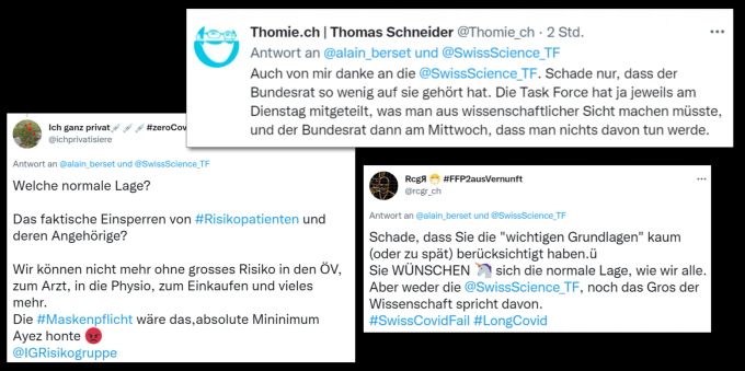 Kritik an Bundesrat Alain Berset, er habe der Taskforce zu wenig Gehör geschenkt. Taskforce Berset Risikopatienten