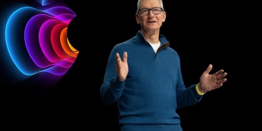 Tim Cook präsentiert Neuheiten aus der Apple-Welt. Foto: Apple/dpa