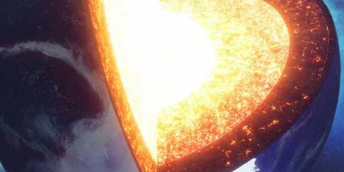 Der Erdkern gibt Wärme an den Erdmantel (orange bis dunkelrot) ab, was zur langsamen Auskühlung der Erde beiträgt. ETH-Forscher haben das im Labor simuliert und gehen nun davon aus, dass der Planet viel schneller «stirbt» als angenommen (Pressebild). Der Erdkern gibt Wärme an den Erdmantel (orange bis dunkelrot) ab, was zur langsamen Auskühlung der Erde beiträgt. ETH-Forscher haben das im Labor simuliert und gehen nun davon aus, dass der Planet viel schneller «stirbt» als angenommen (Pressebild).