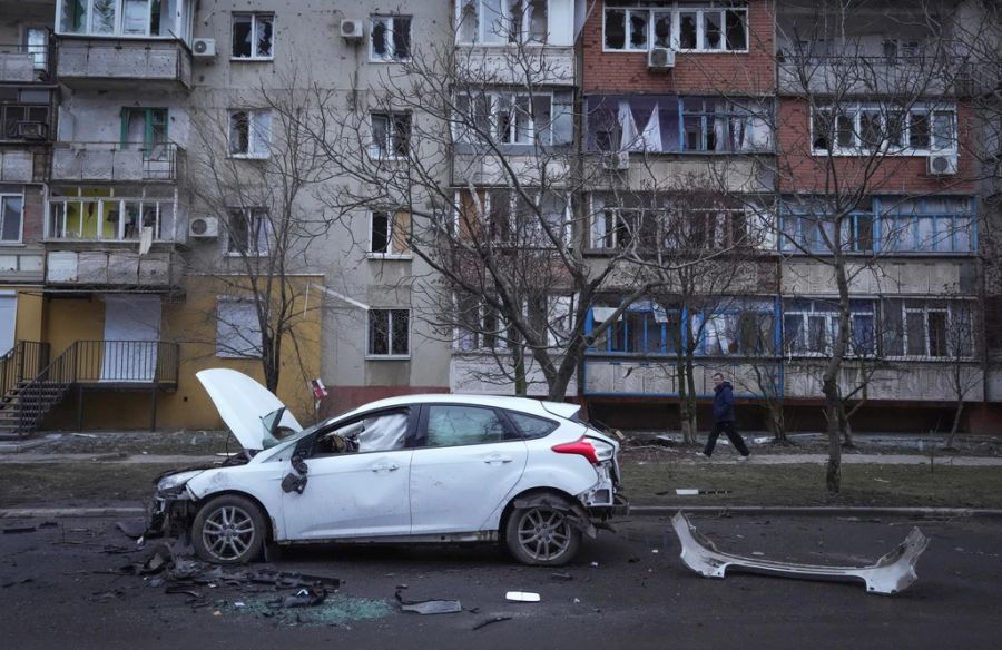 Mit der Einnahme der Hafenstadt Mariupol könnten russische Truppen einen Landkorridor zu den prorussischen Separatistengebieten Donezk und Luhansk schaffen.