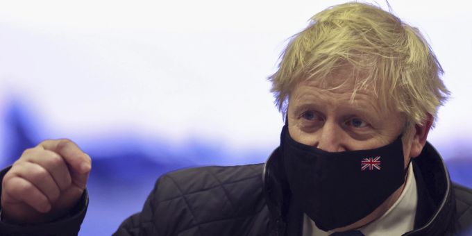 Der britische Premierminister Boris Johnson am 27. Januar 2022. Britain Politics