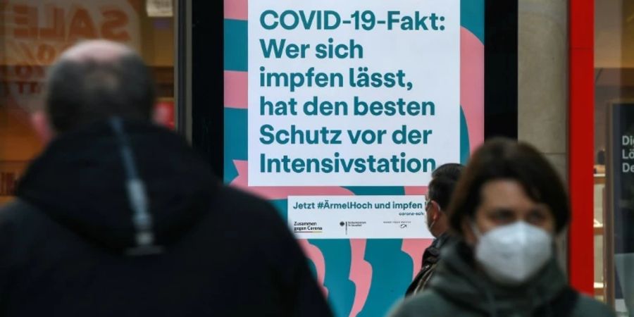 Werbung für Corona-Schutzimpfung