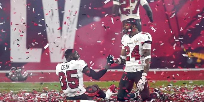 2021 wurden die Tampa Bay Buccaneers Super-Bowl-Champion. Foto: Mark Humphrey/AP/dpa 2021 wurden die Tampa Bay Buccaneers Super-Bowl-Champion. Foto: Mark Humphrey/AP/dpa