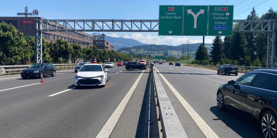 Kollisionsunfall auf A4