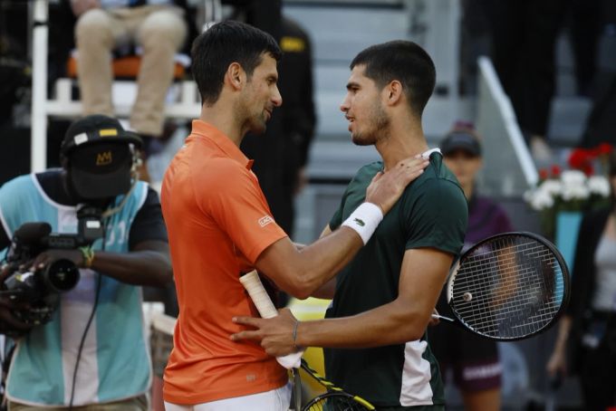 Novak Djokovic und Carlos Alcaraz standen sich erst einmal gegenüber. Damals siegte der Youngster. Djokovic