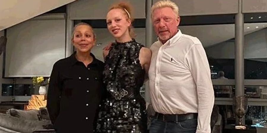 Ein altes Bild: Boris Becker mit Tochter Anna Ermakova und deren Mutter Angela.