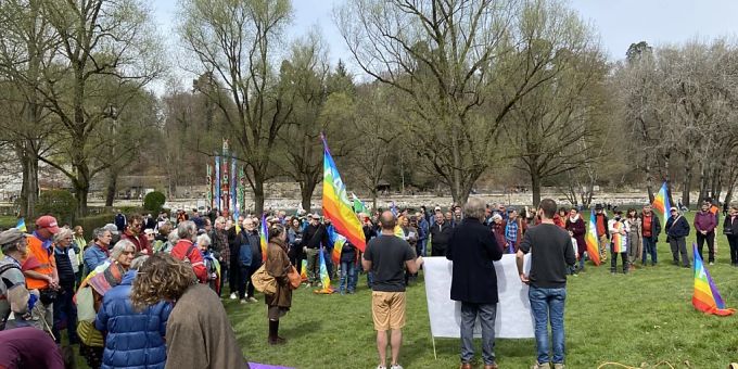 Die traditionelle Friedenskundgebung startet auch dieses Jahr im Eichholz an der Aare. Bern