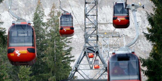 Die Pilatus-Gondelbahn zwischen Kriens und Fraekmuentegg. (Archivbild) Pilatus