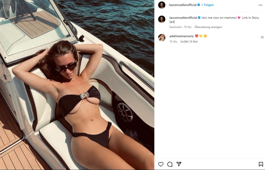 Auf auf Instagram zeigte sich Laura Müller oft mit wenig Stoff am Leib. Wurde ihr Account etwa deshalb gesperrt?