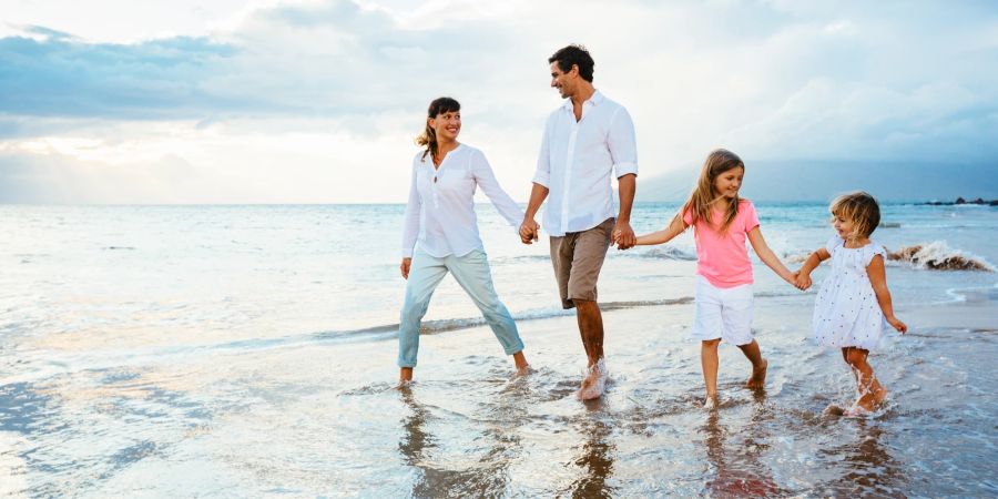 Familie am MEer