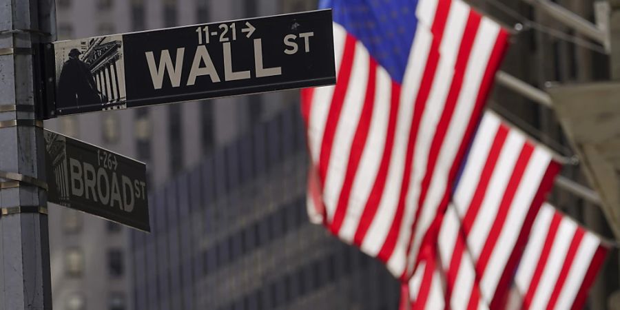 An der Wall Street am Mittwoch zwischenzeitlich auf Rekordhoch: der Dow Jones Industrial. (Symbolbild)