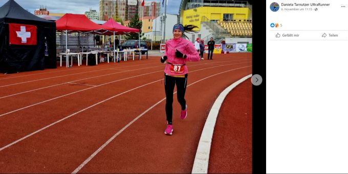Daniela Tarnutzer lief in Tschechien einen neuen Schweizer Rekord im 24-Stunden-Lauf. Daniela Tarnutzer