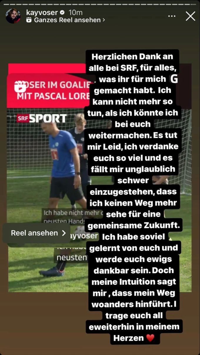Er findet dabei auch versöhnliche Worte. SRF