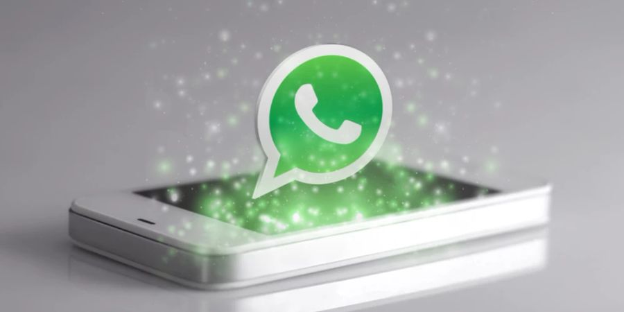 Smartphone Tisch Logo WhatsApp