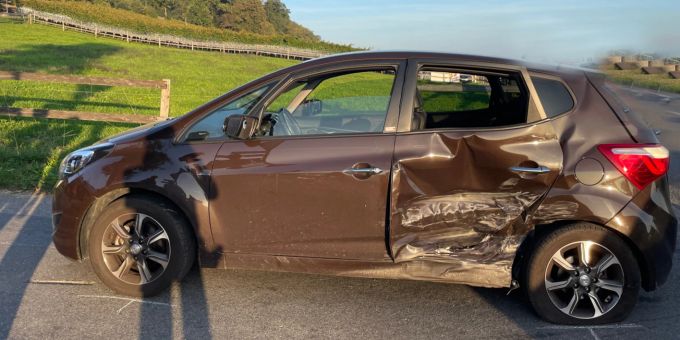 Verkehrsunfall in Wauwil fordert zwei Verletzte. Verkehrsunfall in Wauwil