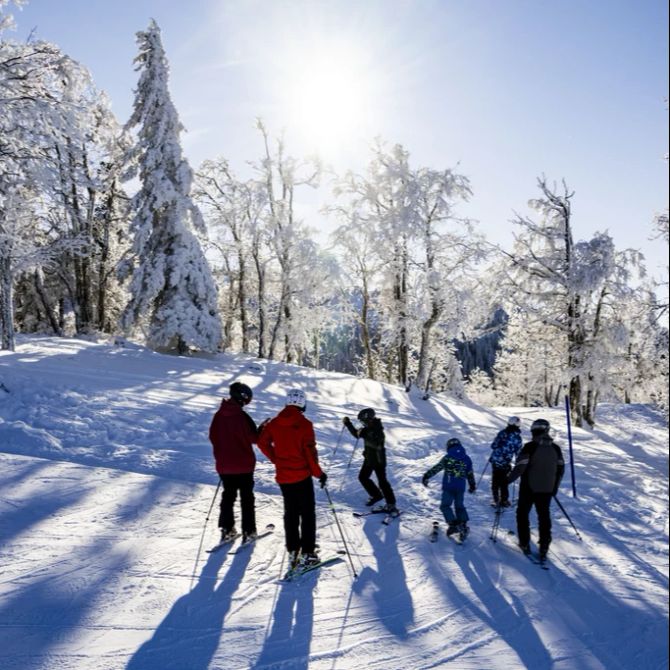 Wetter Skifahren Piste Schnee