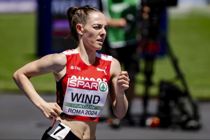 Joceline Wind übersteht ihren Vorlauf über 1500 Meter. (Archvibild) Leichtathletik-EM