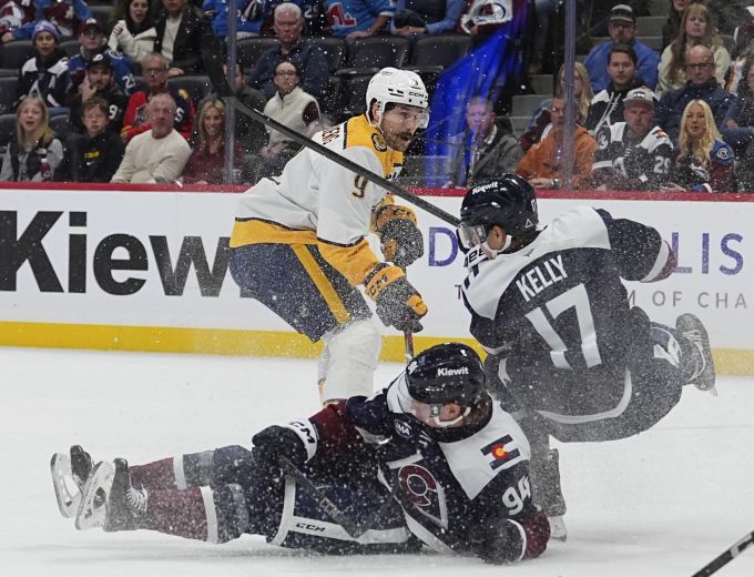 Die Nashville Predators unterliegen in der NHL gegen Colorado Avalanche. NHL Nashville Predators Avalanche