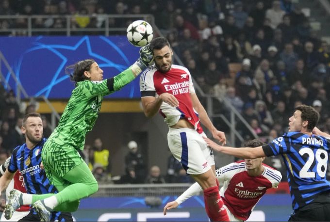 Inter Mailands Yann Sommer im Spiel der Champions League gegen Arsenal. Yann Sommer