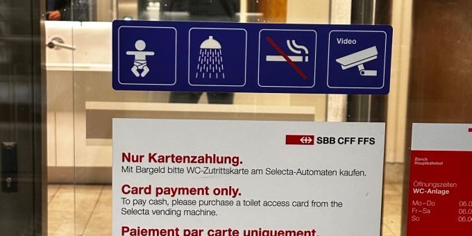 «Rückschritt» - Kartenpflicht bei SBB-Bahnhofs-WCs verärgert Kunden