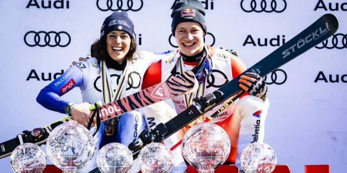 Federica Brignone und Marco Odermatt sind die grossen Abräumer der abgelaufenen Skisaison. Federica Brignone