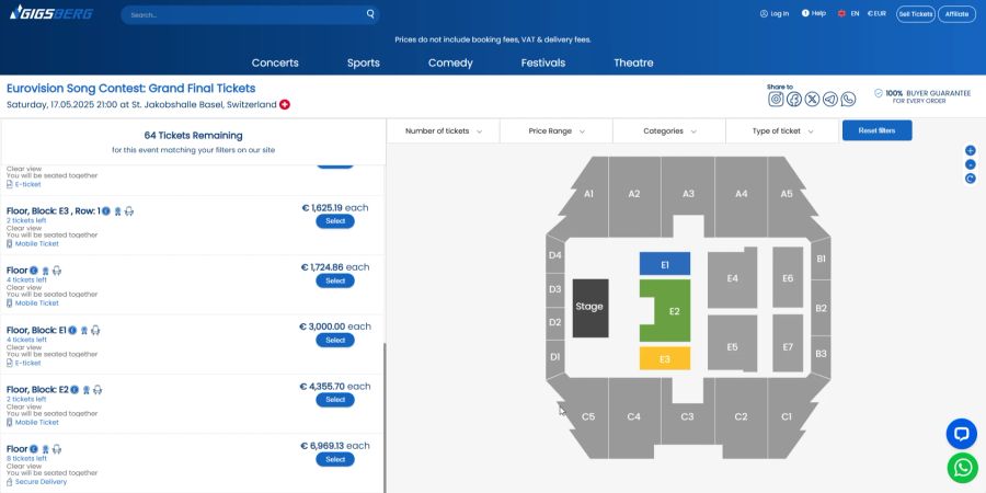 Esc tickets kaufen