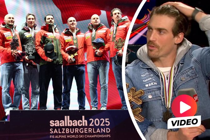 Ski-WM Team-Kombination Schweiz Haare