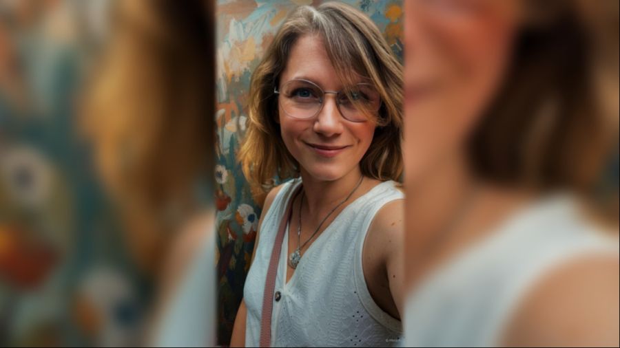 Géraldine C. warnt davor, kurze Fahrten ohne Helm zu unterschätzen. (Foto von vor dem Unfall)