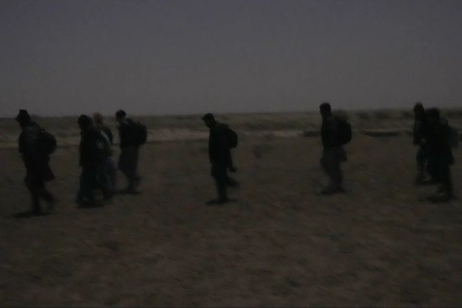 Afghanische Wüste Migranten