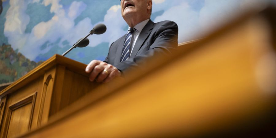 Für die Schweiz war Bundespräsident Guy Parmelin an die Efta-Ministerkonferenz. (Archivbild)