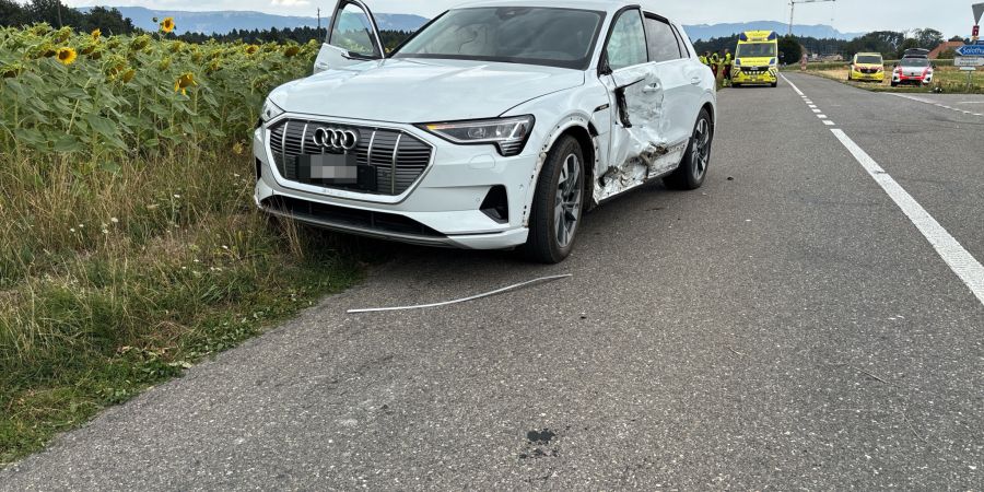 Gächliwil SO: Motorradlenker nach Kollision mit Rega ins Spital.