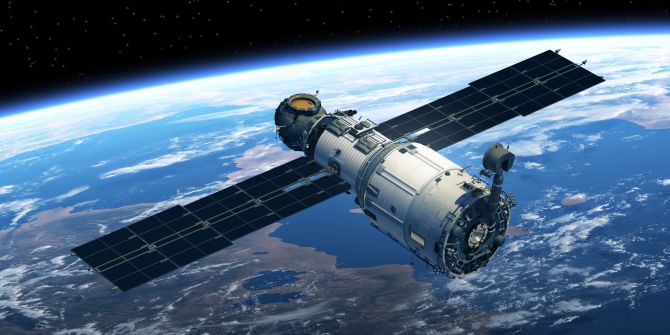 Weltraum Satellit Station Erde